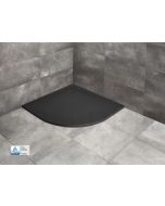 RADAWAY stone mass shower tray KYNTOS A Black 100x100x3