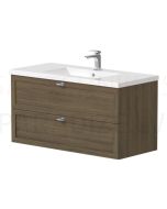 KAME sink cabinet RUSTIC 100 (Smoked oak)