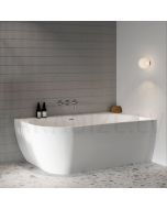 RAVAK acrylic bathtub Freedom Corner R 170x80 chrome overflow