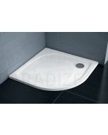 Ravak semi-round shower tray of cast marble Elipso Pro 1000x1000