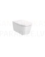 Toilet Inspira Round Rimless, wall-mounted, 370x560 mm, white