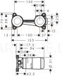 Hansgrohe 2x built-in sink mixer mechanism