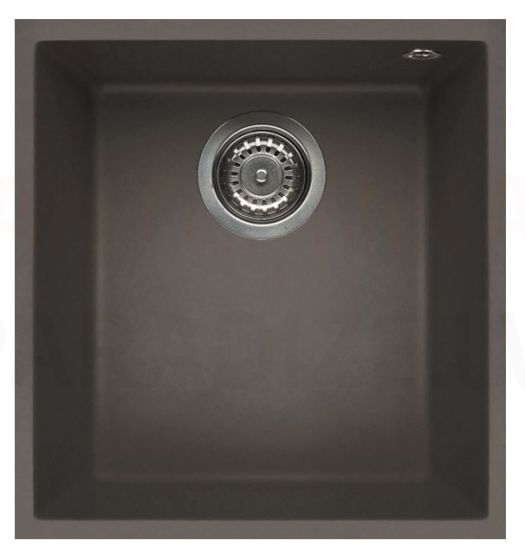 ELLECI akmens masas virtuves izlietne QUADRA 100 UNDERMOUNT Dove pelēks 38x44 cm