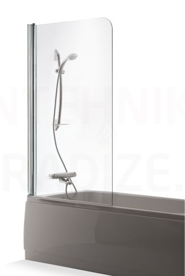 Baltijos Brasta bathtub screen MAJA transparent glass 150x70