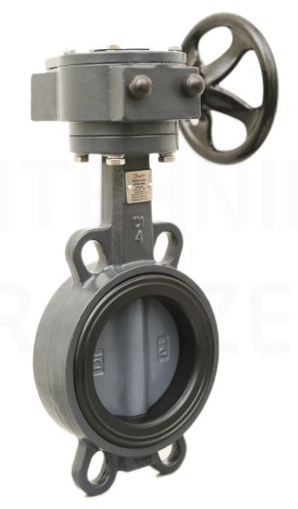 Danfoss tauriņveida vārsts VFH2-WG (ar rokratu, neilona diska pārklājums) DN300 Kvs-7557