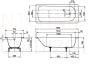 Kaldewei steel bathtub Eurowa 1600x700 mm (2.3 mm)