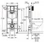 GROHE WC komplekts 5in1 iebūvējamais rāmis + poga Cosmo S + KKPOL pods Latona ar SC/QR vāku (balts)