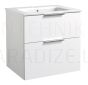 RB GRAND  60 izlietnes skapītis ar izlietni (matēti balts) 600x600x460 mm