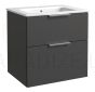RB GRAND  60 izlietnes skapītis ar izlietni (grafīts) 600x600x460 mm
