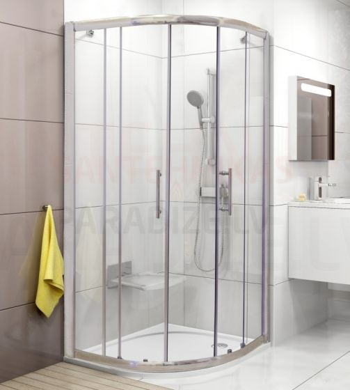 AKCIJA (Set) Ravak shower enclosure Chrome XP1CP4-90 bright alu + Transparent