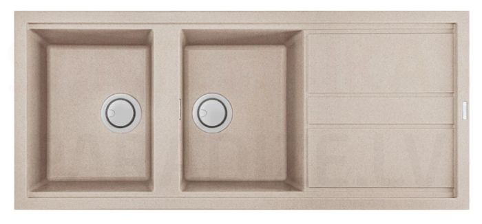 ELLECI akmens masas virtuves izlietne BEST 500 Avena 116x51 cm