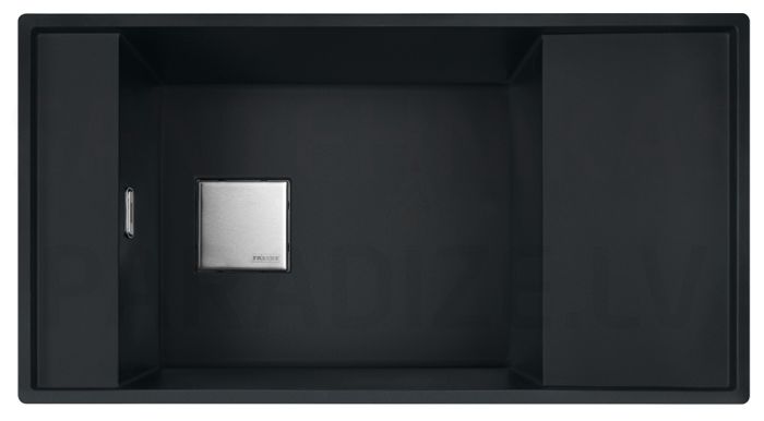 FRANKE akmens masas virtuves izlietne FRESNO Melns mattēts 87.7x49.5 cm