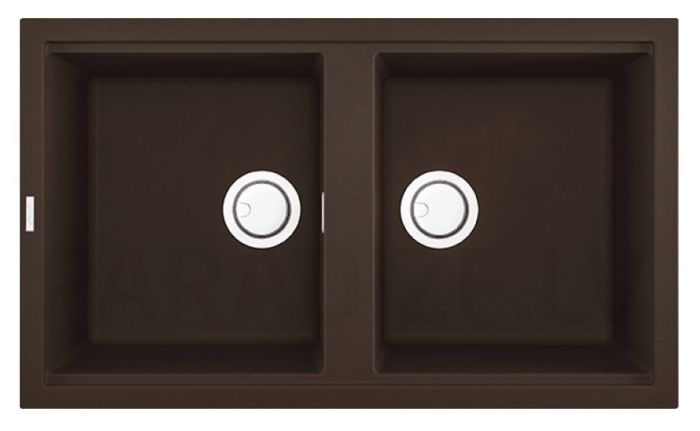 ELLECI akmens masas virtuves izlietne BEST 450 Espresso 86x51 cm