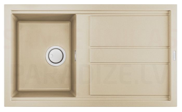 ELLECI akmens masas virtuves izlietne BEST 400 Champagne 86x51 cm
