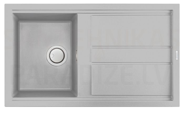 ELLECI akmens masas virtuves izlietne BEST 400 Aluminium 86x51 cm