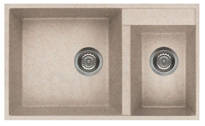 ELLECI akmens masas virtuves izlietne QUADRA 440 UNDERMOUNT Avena 78.5x47 cm