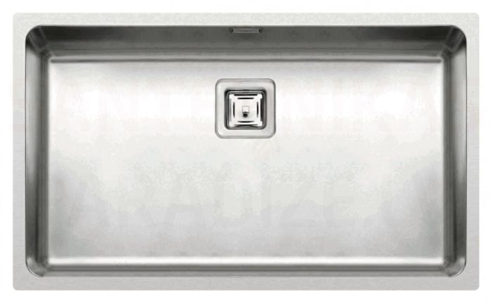 ELLECI stainless steel kitchen sink W-SQUARE 700 74x44 cm