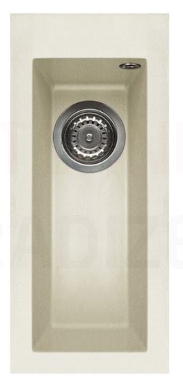 ELLECI akmens masas virtuves izlietne QUADRA  50 Bianco Antico 23x50 cm