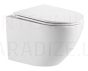 Hydroland WC wall mounted toilet Rimless AGAT with Slim toilet seat