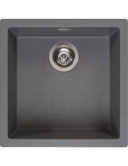 Reginox akmens masas virtuves izlietne Amsterdam 40 Grey Silvery 46x46cm