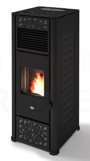 EVA CALOR пеллетный камин GEMMA 15.4kW (черный)