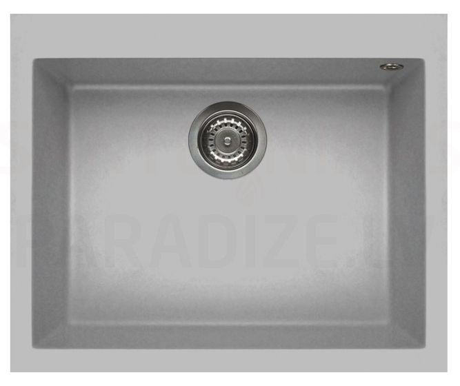 ELLECI akmens masas virtuves izlietne QUADRA 110 Aluminium 61x50 cm