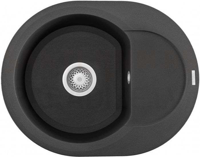 ELLECI akmens masas virtuves izlietne EASY ROUND 600 Ghisa 60x47 cm