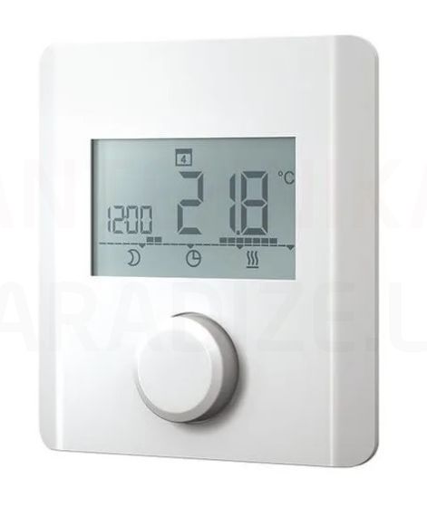 HERZ elektroninis kambario temperatūros reguliatorius su LCD ekranu, aušinimo funkcija ir savaitės programa 24V/AC