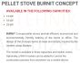 BURNIT central heating pellet fireplace-stove CONCEPT  (7.1-18 kW) (Swan White)