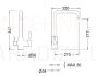 GENEBRE TAU Kitchen faucet with built-in filter for drinking water 65702 18 45 68