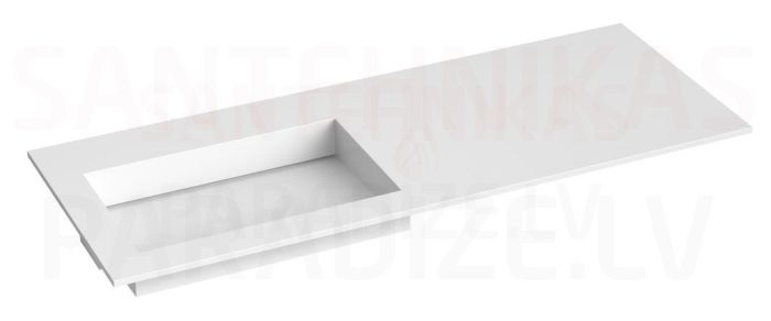 KAME CORIAN N 1200 izlietne 1200x465 mm L
