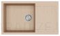 HELIKA akmens masas virtuves izlietne TESA PLUS (AWP) 850 Beige 86x50 cm