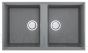 ELLECI akmens masas virtuves izlietne BEST 450 UNDERMOUNT Gaiši pelēks 83.6x48.8 cm
