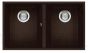 ELLECI akmens masas virtuves izlietne QUADRA 350 UNDERMOUNT Espresso 76x43.5 cm