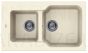 ELLECI akmens masas virtuves izlietne FOX 430 Bianco Antico 86x50 cm