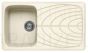 ELLECI akmens masas virtuves izlietne MASTER 400 Bianco Antico 86x50 cm