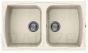 ELLECI akmens masas virtuves izlietne LIVING 450 Bianco Antico 86x50 cm
