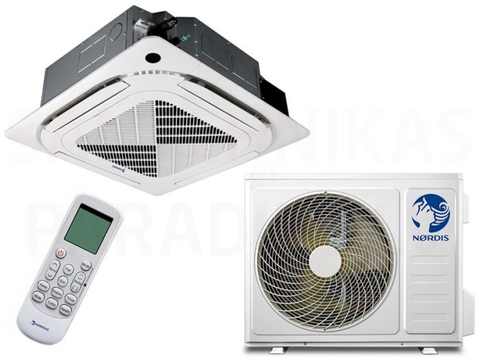 NORDIS komercinis kasetinis oro kondicionierius (komplektas) 15,24/18,17kW