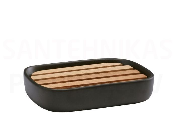 Soap dish Oscar, black