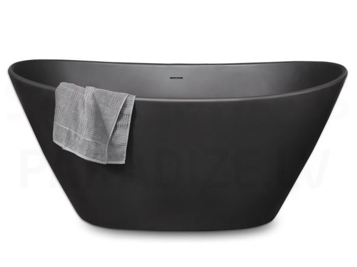 PAA SILKSTONE bathtub AMORE GRAPHITE 1600x850x720