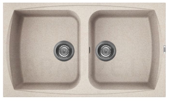 ELLECI stone mass kitchen sink LIVING 450 Avena 86x50 cm