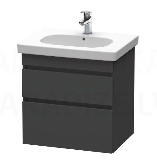 Duravit izlietnes skapītis ar izlietni DuraStyle  600x453 (grafīts matēts)
