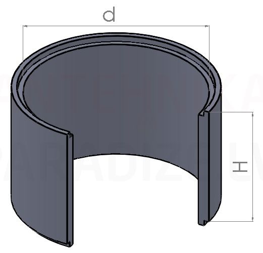 Betoninis šulinio žiedas KC 10-5s 1000 x  500mm