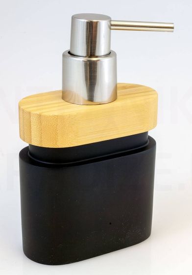 DUSCHY soap dispenser Wood (black)