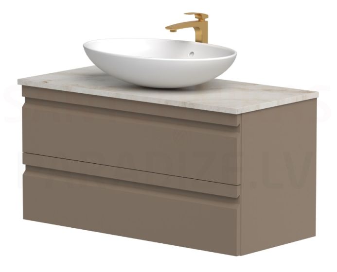 KAME skapītis zem galda virsmas TERRA 100 (kakao) 500x1000x455 mm