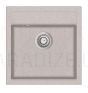 Aquasanita stone mass kitchen sink TESA 500 Beige 49x51 cm