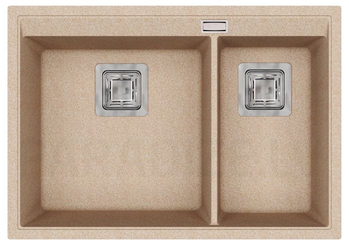 HELIKA akmens masas virtuves izlietne DELICIA (AW) 650 Beige 65x45.5 cm