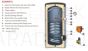 SUNSYSTEM grīdas kombinētais ūdens sildītājs SN 1500 ar vienu siltummaini (3.00m2) (diametrs Ø560)