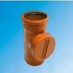 Magnaplast KG oranžā ārējās kanalizācijas revīzija Ø 100 (110) mm PVC