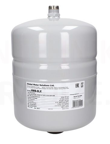 Global Water Solutions expansion vessel   8 liters HW